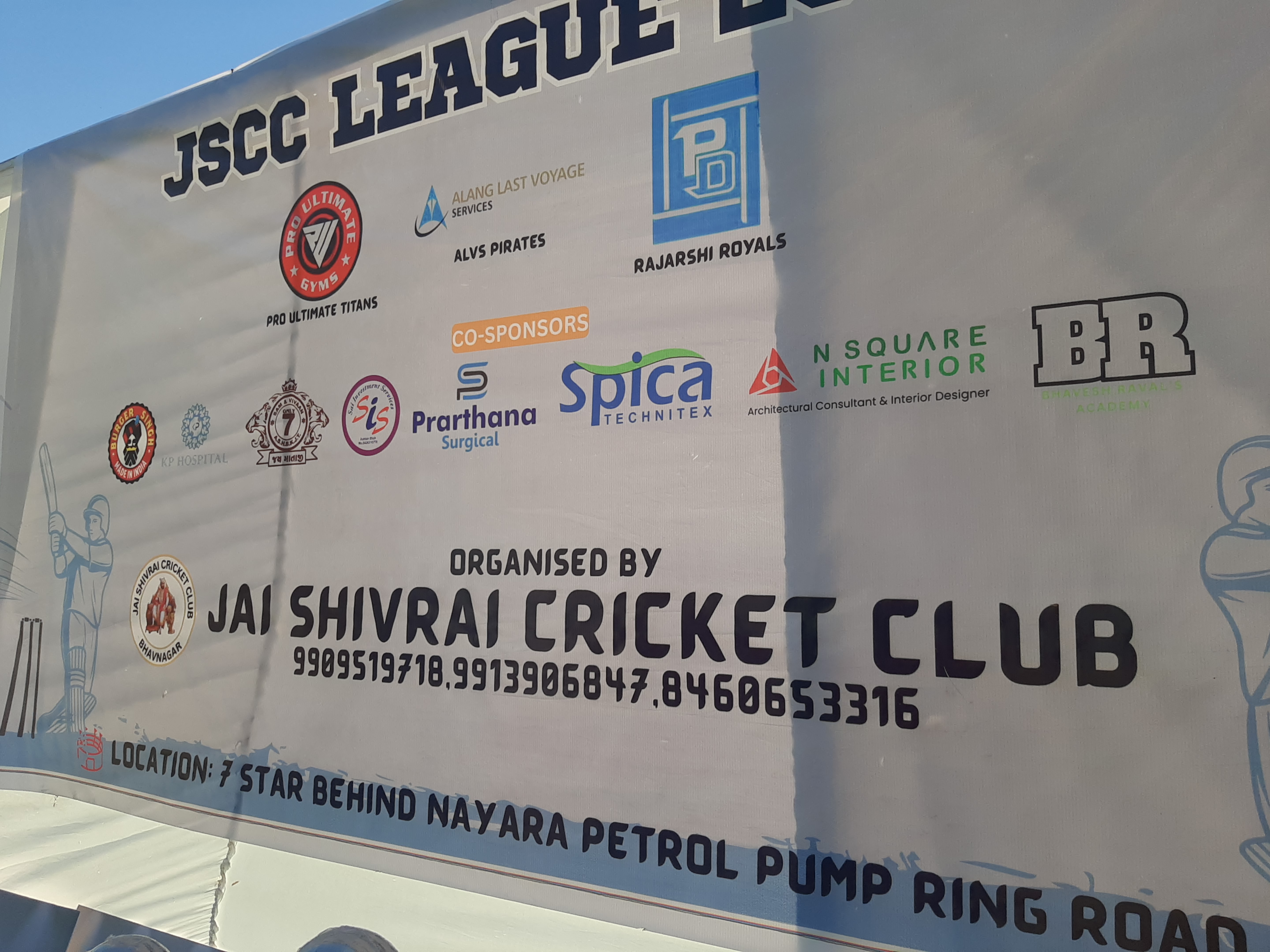 ભાવનગર ખાતે મિવા પ્રીમિયર લીગ અને JSCC લીગ મેચોનું આયોજન