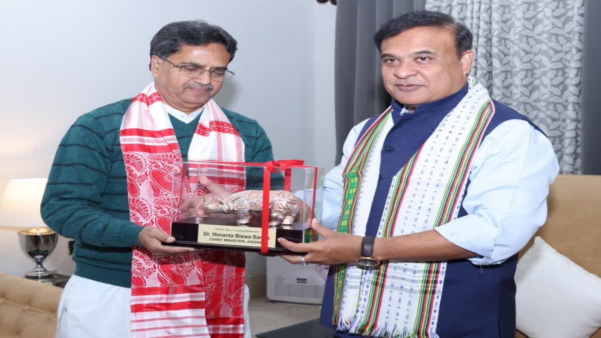 Himanta Biswa Sarma and Tripura CM Manik Saha