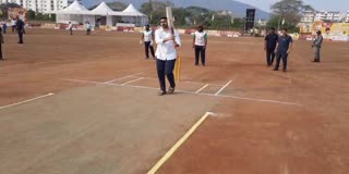 Minister Lokesh in Mangalagiri Premier League Cricket