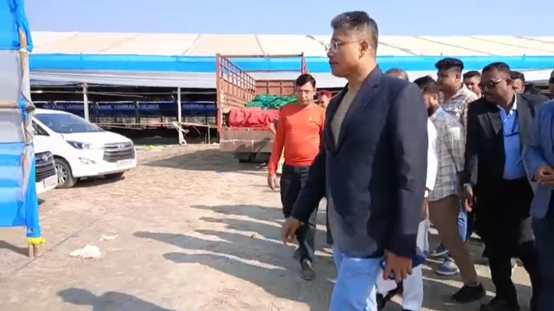 State BJP president Dilip Saikia took stock of the preparations for the PM Rally in Kaliabar