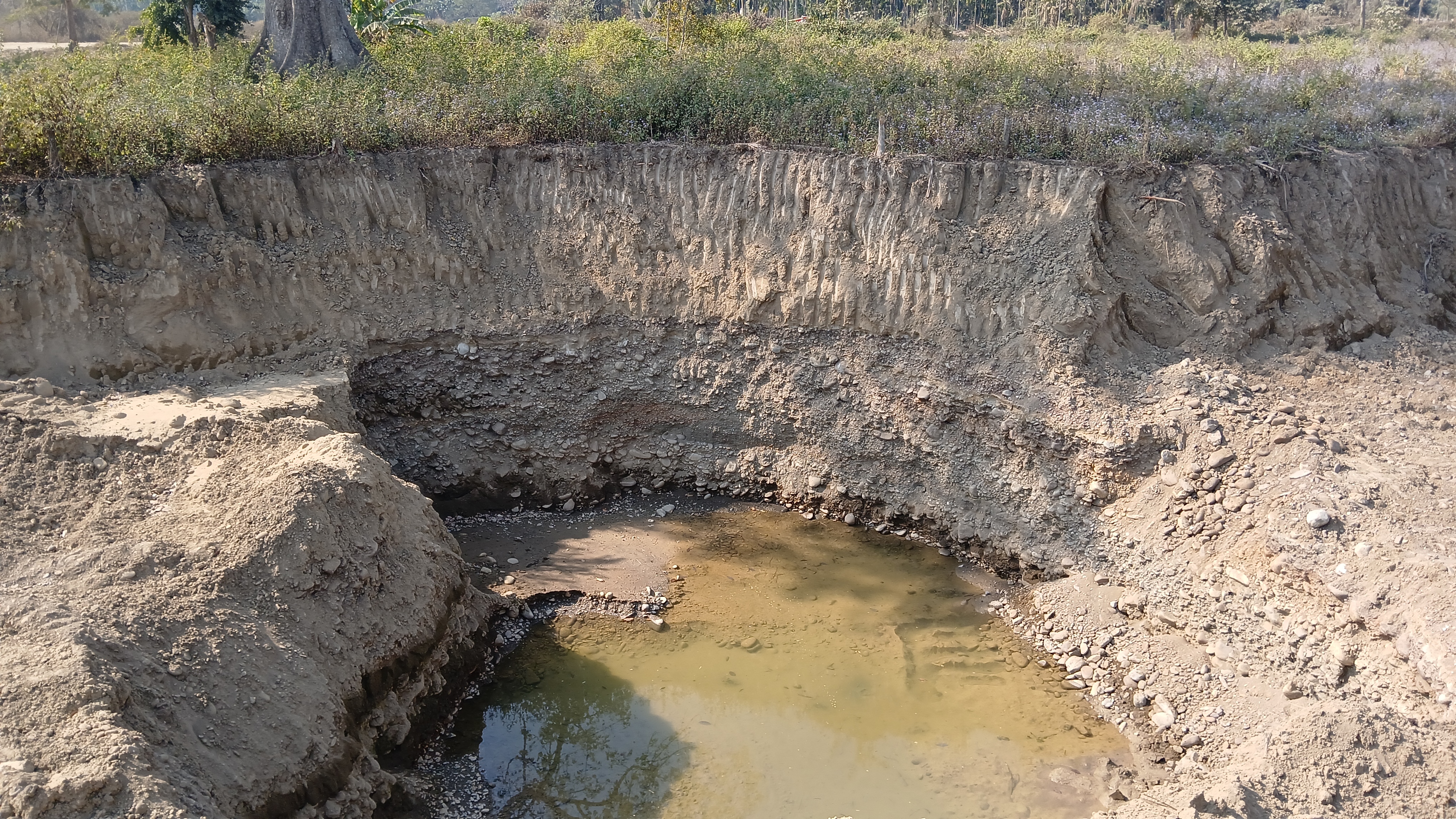 illegal mining in Doyang River