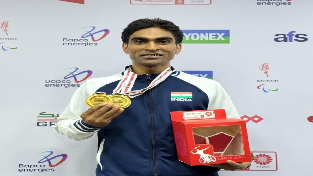 Para athlete Pramod Bhagat clinches 6th world Championship Gold Medal in BWF Para Badminton World cup
