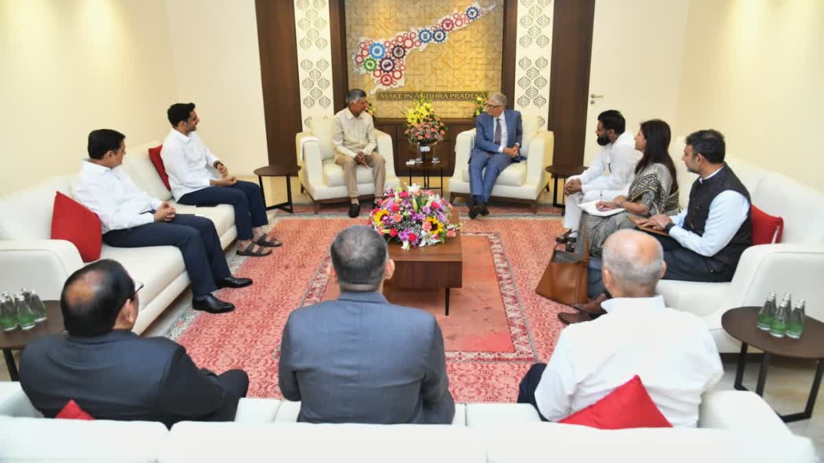 CM Chandrababu Meet Bill Gates