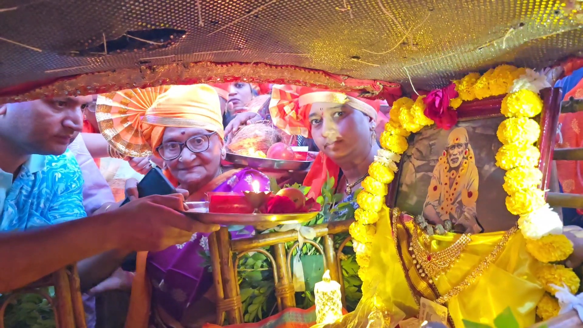 70-Year-Old Devotee From Chennai Fulfils Dream Of Taking Out Shirdi Sai Baba’s Grand Palanquin