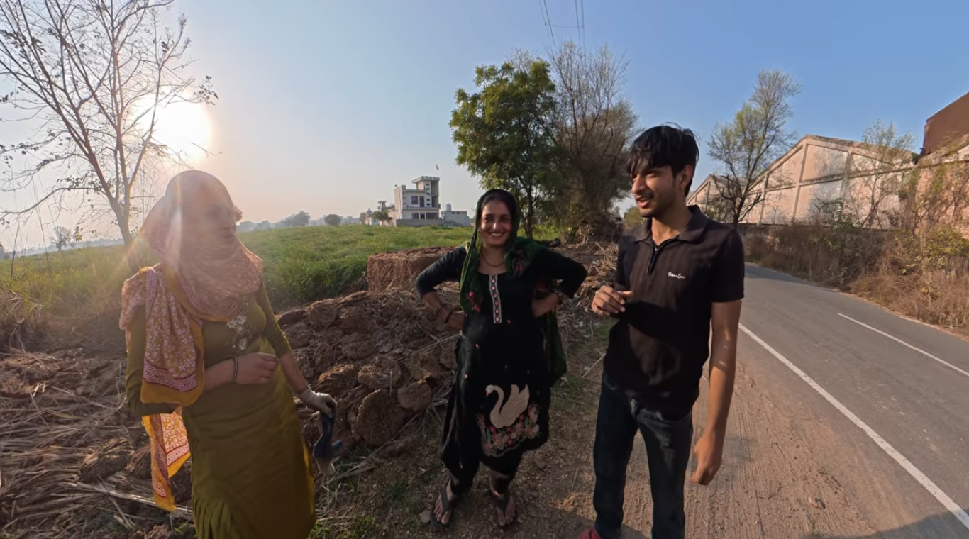 Dutch female biker become fan of India Haryanvi family has welcomed her drawing widespread love on YouTube