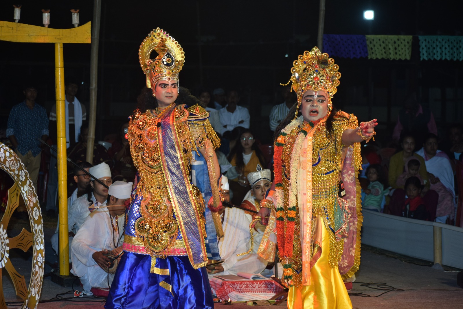 Journalist performs bhaona at Shilpagram in Guwahati