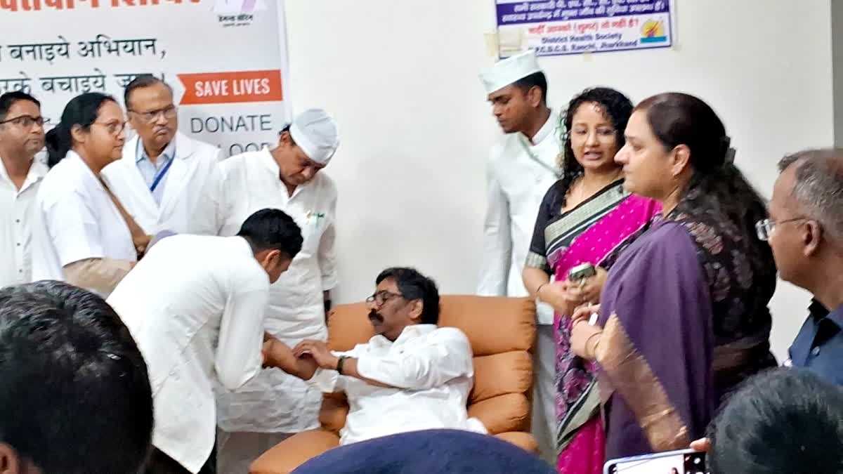Blood Donation Camp at Jharkhand Legislative Assembly Complex in Ranchi