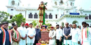 Telangana Thalli Statue At Assembly