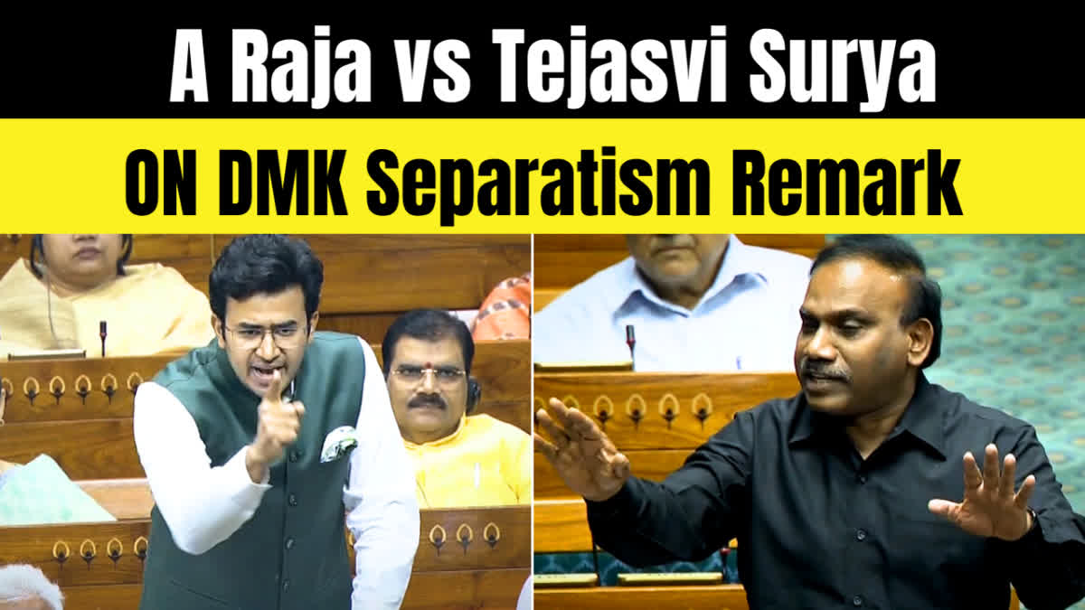 Tejasvi Surya and BJP MP A Raja