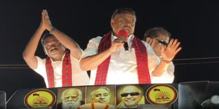 தேர்தல் பரப்புரையில் அமைச்சர் ராஜகண்ணப்பன்