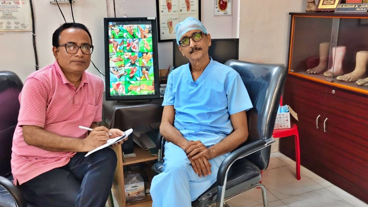 Interviewer with Dr Sudhir Jain