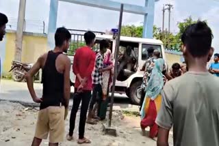 Attack on police team in Araria