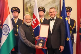 THE ORDER OF THE WHITE DOUBLE CROSS  PM MODI  MODI IN SLOVAKIA  EAM JAISHANKAR