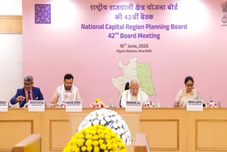 एनसीआर प्लानिंग बोर्ड की 42वीं बैठक की तस्वीर