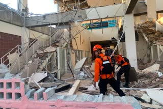 Indonesia earthquakes damaged