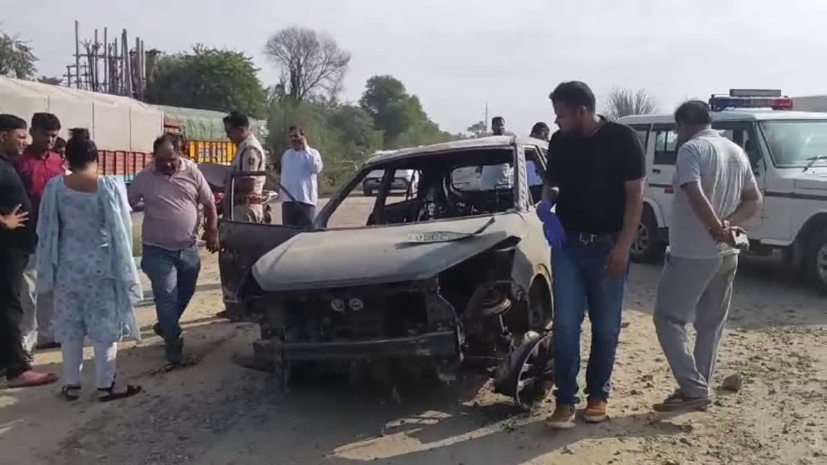 Rewari: Two Burnt Alive, Two Injured As Canter Overturns And Catches Fire On Delhi-Jaipur Highway