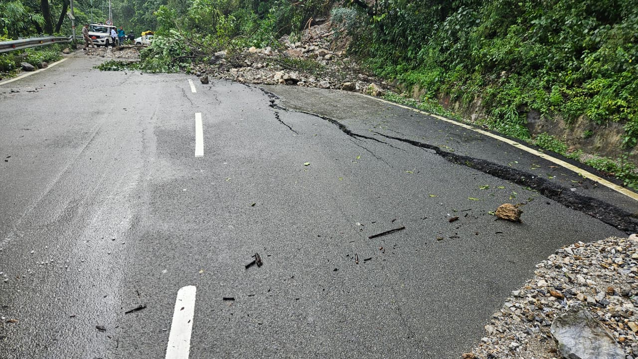massive destruction in Mussoorie