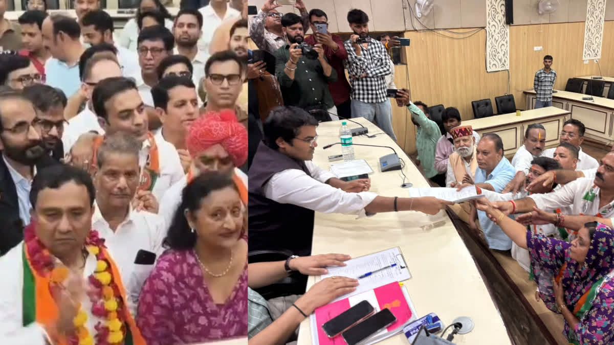 BJP and Congress candidates filed their nominations