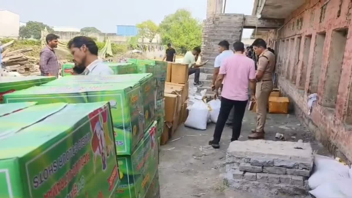 Before Diwali illegal firecracker factory busted in poultry farm of Karnal