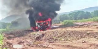 Kothuru Tadepalli Lorry Fire Incident