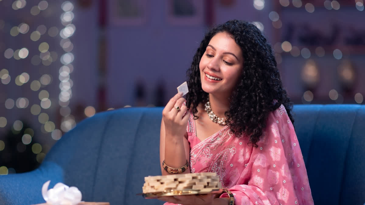 Beautiful girl on Diwali