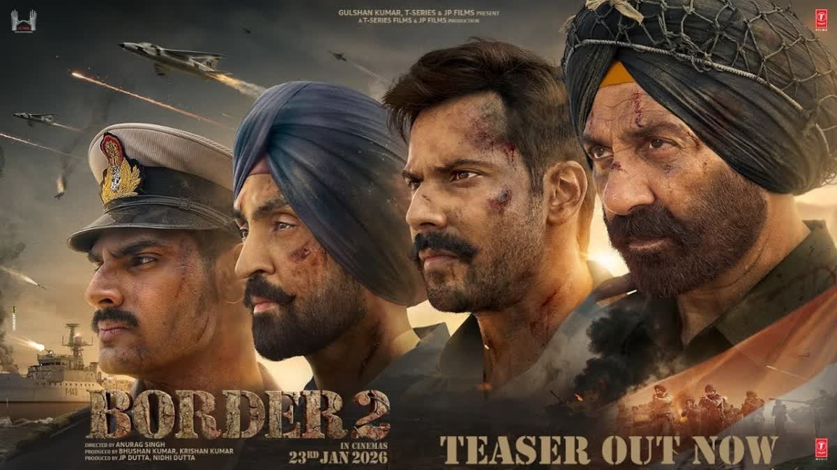 BORDER 2 TEASER releases on vijay diwas Sunny Deol returns with Varun Dhawan, Diljit Dosanjh and Ahan Shetty