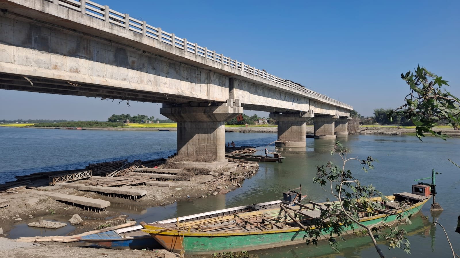 Bridge over the Tipkai River connecting Alomganj and Phulkatari-Bandihana