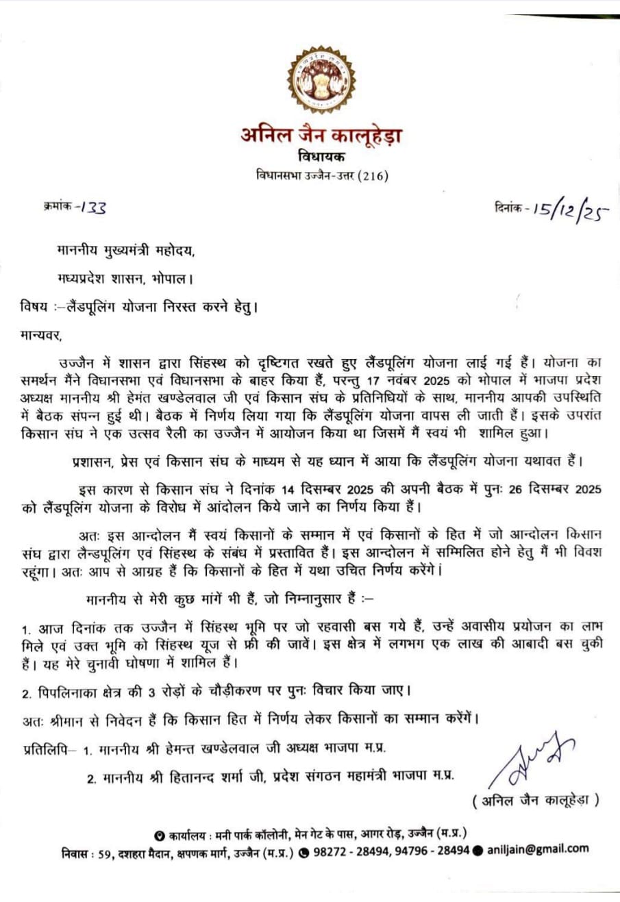 Ujjain kisan sangh protest