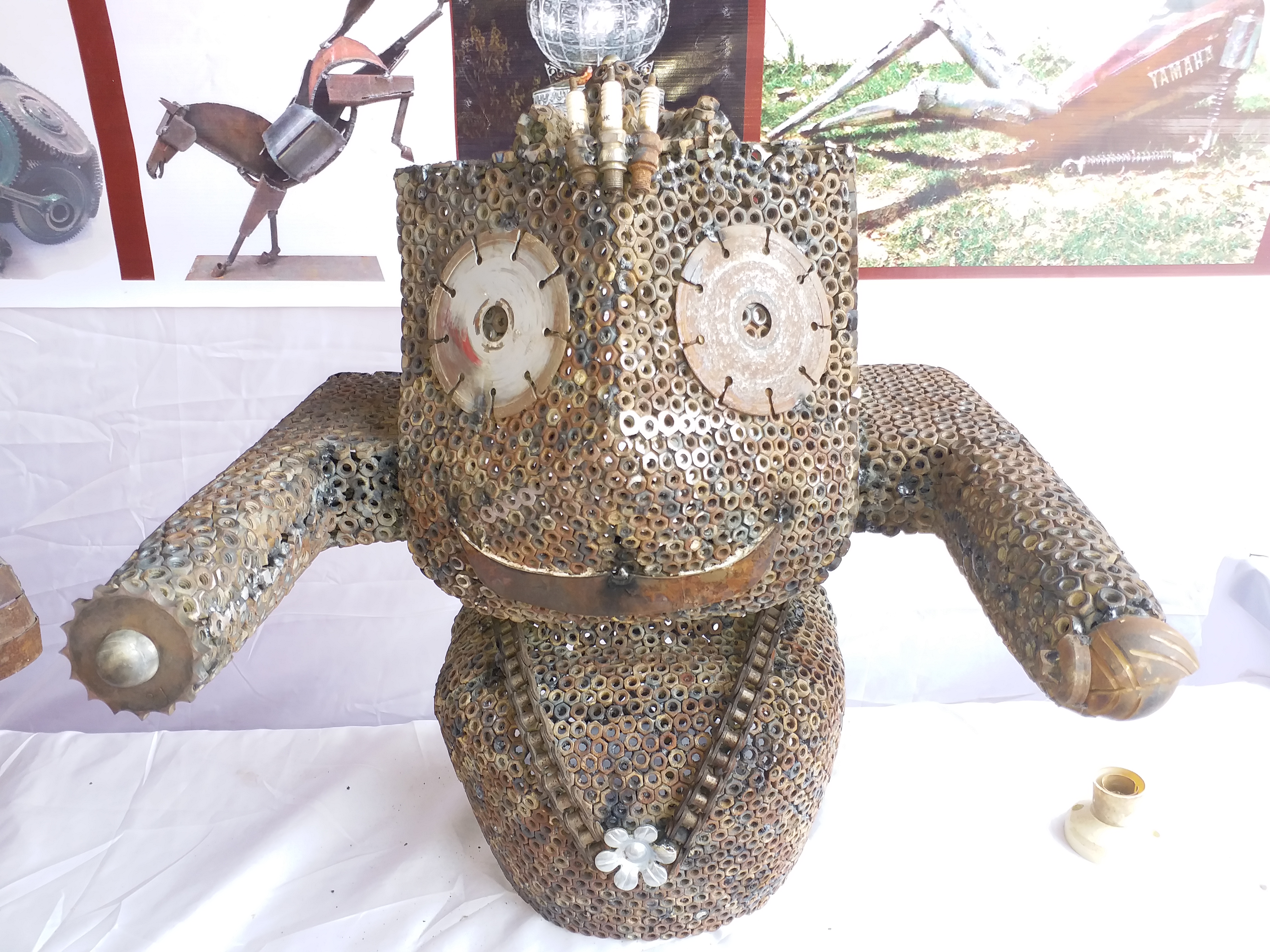 Cuttack Sculptor Sanjeev Biswal Turns Scrap Metal Into Stunning Jagannath Idol