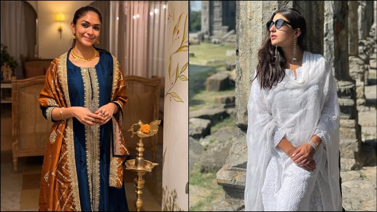 Mrunal Thakur and Sara Ali Khan