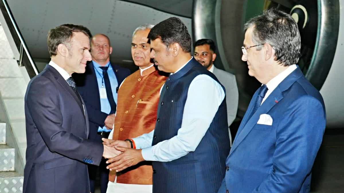 French President Macron Arrives In India For Bilateral Talks, AI Impact Summit