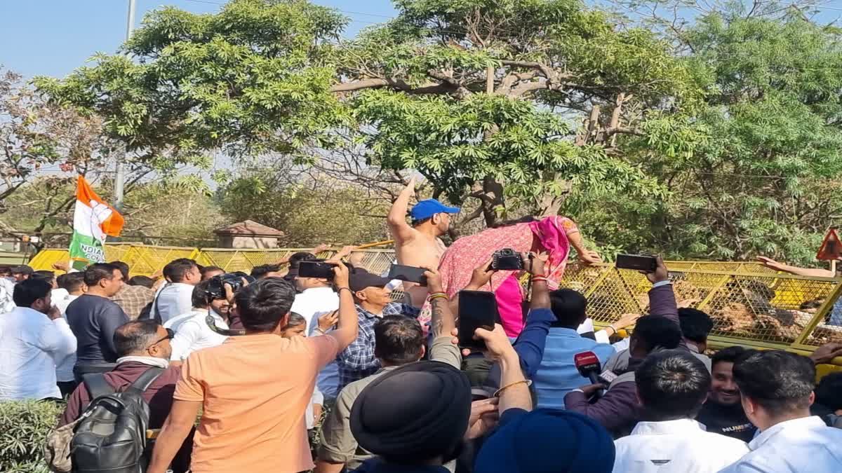 Haryana Pradesh Youth Congress gherao Haryana Public Service Commission HPSC office