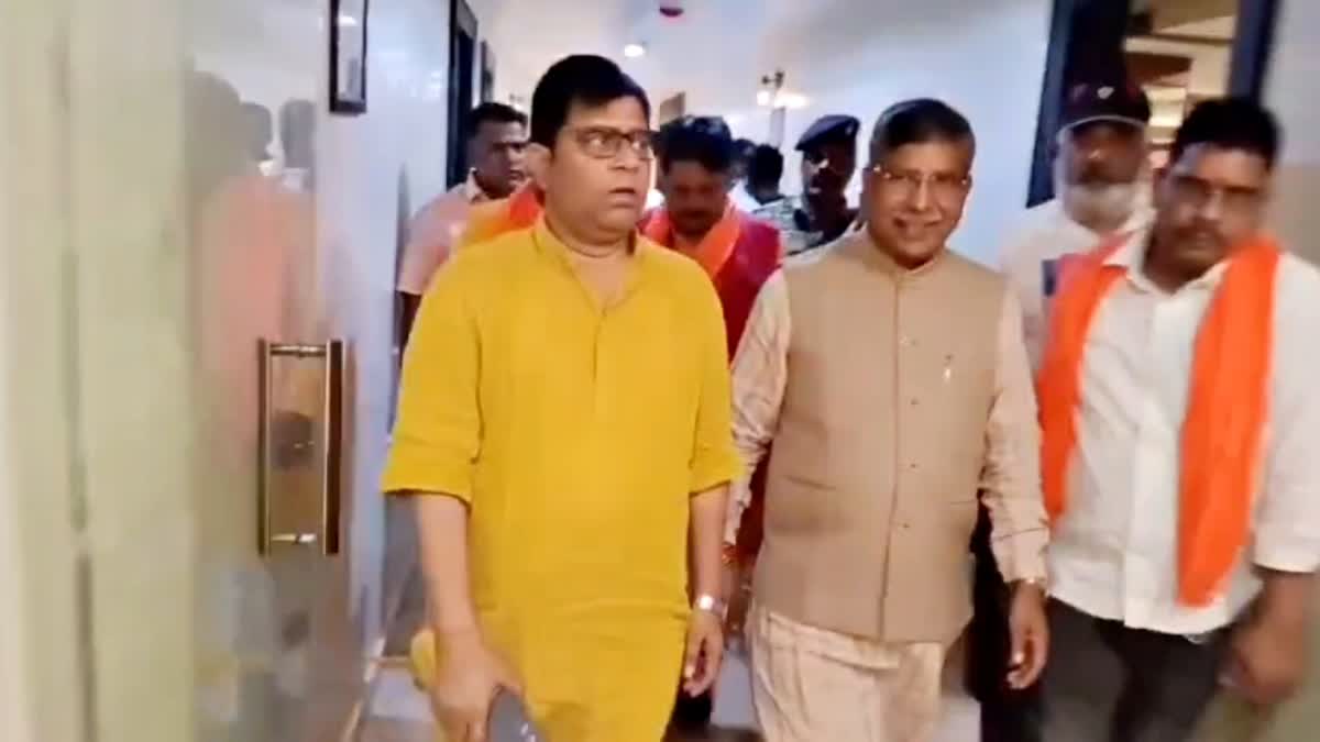 BJP state president Aditya Sahu on visit to Dhanbad regarding municipal elections