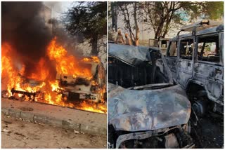 4 CARS IN GARAGE GUTTED