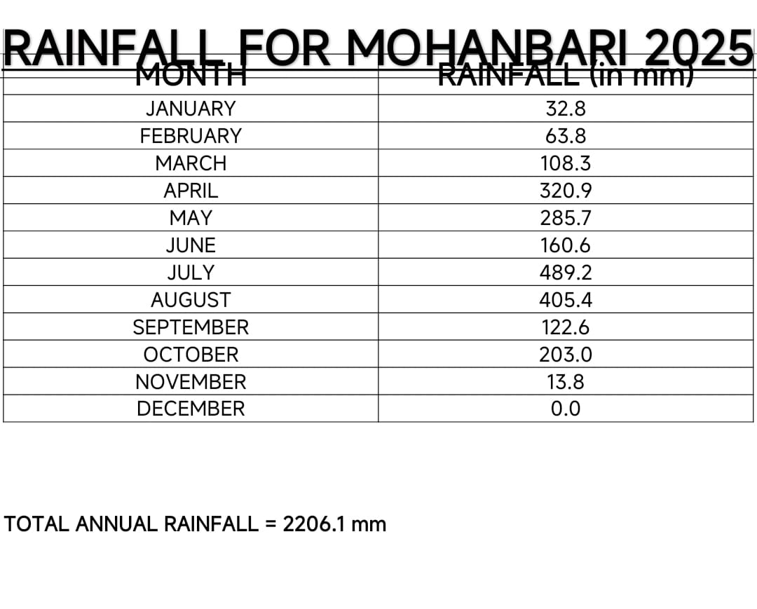 Rainfall in Assam
