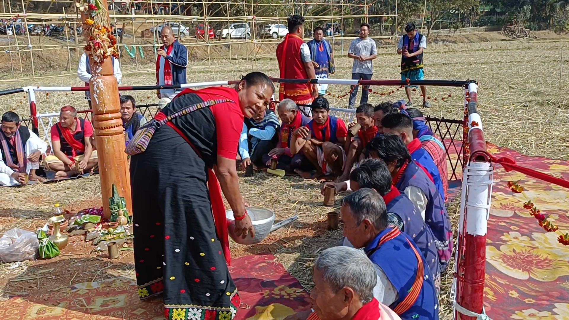 Karbi Dehal Karchidam Festival celebrated in Dimaria