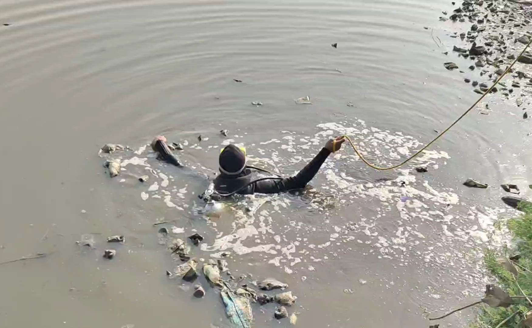 Major accident in Karnal Uncontrolled Scorpio falls into a pond