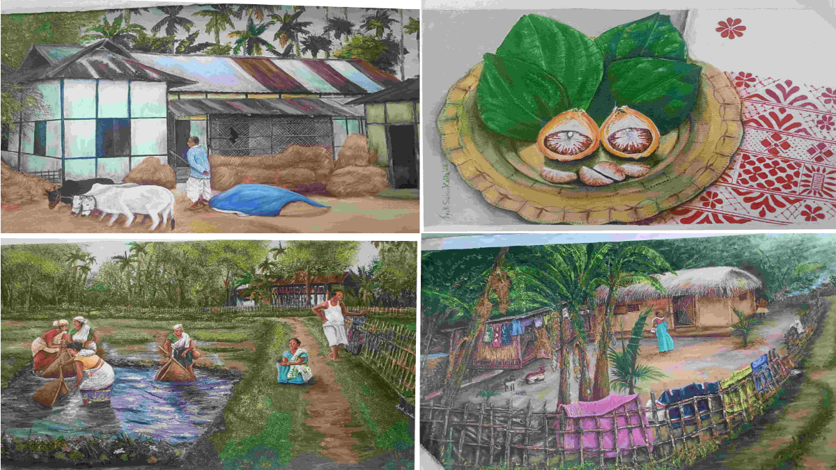 Attractive arts of Artist Jyoti Saikia Kalita