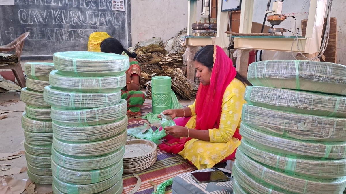 Eco-Friendly Leaf Plate Unit In Odisha Becomes Model of Women Empowerment, Seeks Government Support