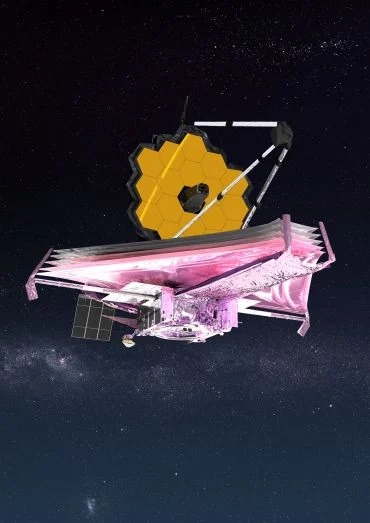 Artistic conception of the James Webb Space Telescope. Credit: NASA GSFC/CIL/Adriana Manrique Gutierre.