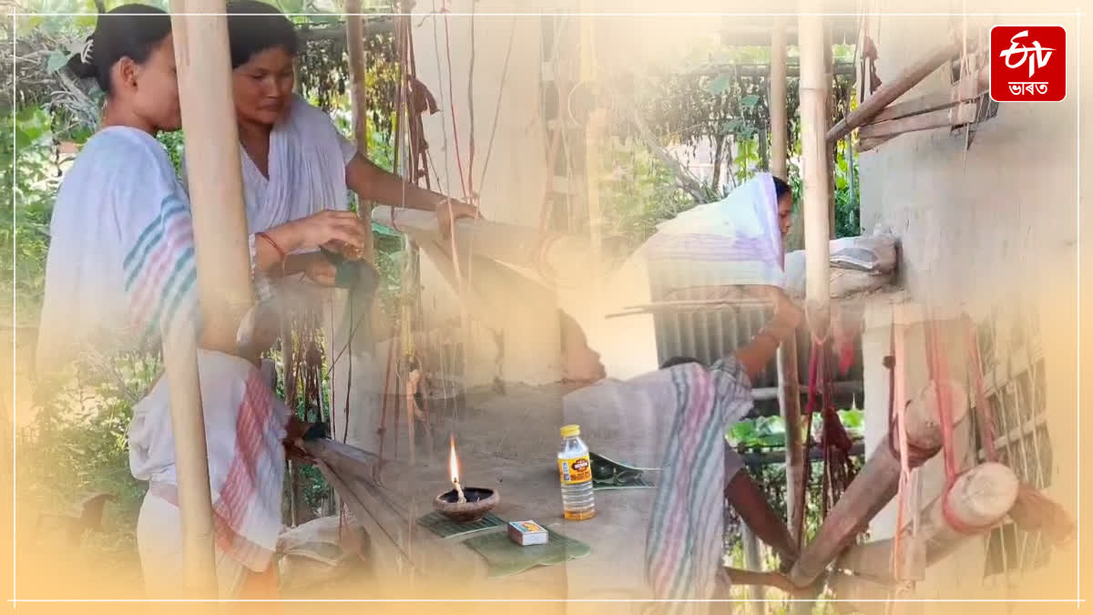 Weavers are celebrating the Taat Bihu in Khuwang