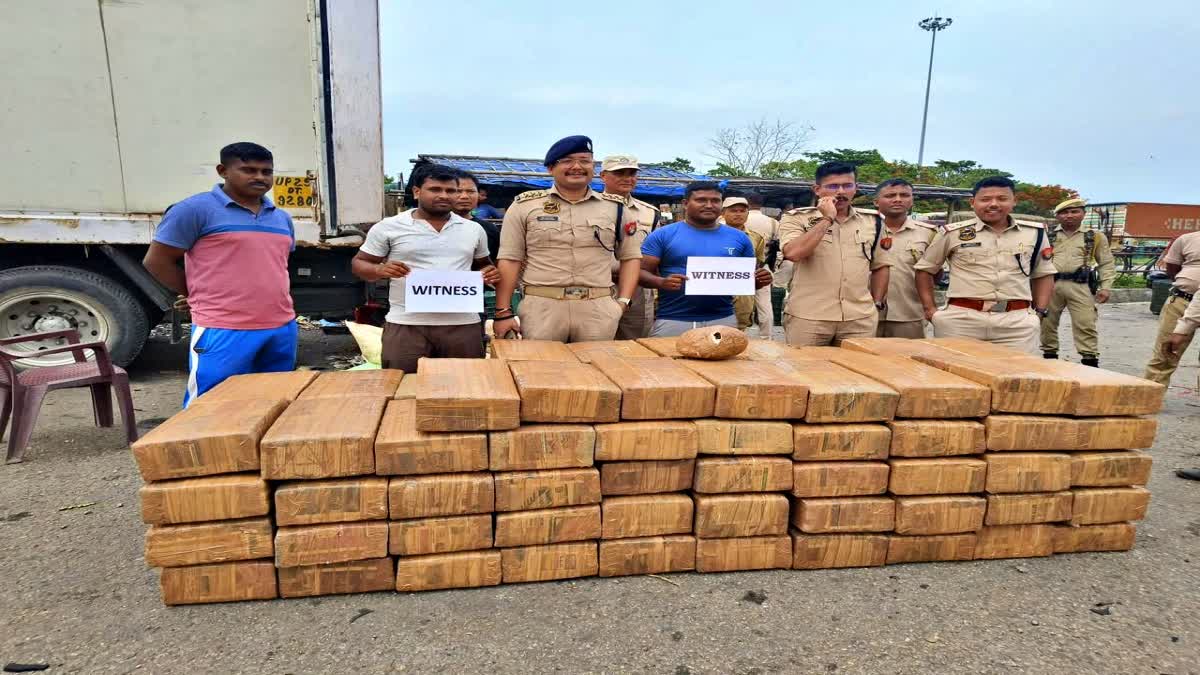 Golaghat police seize heroin worth Rs 3 crore nearly 1000 kg of ganja