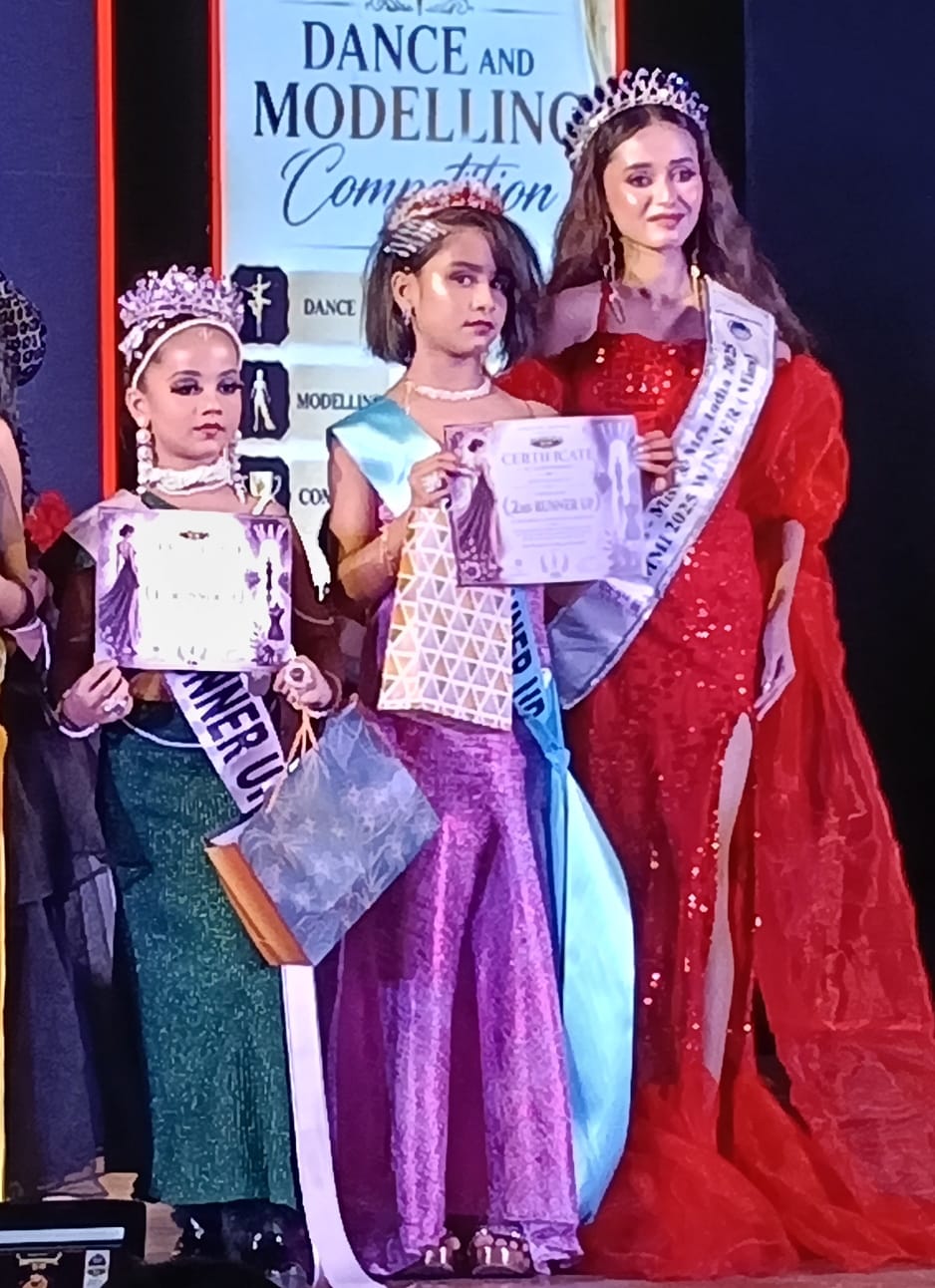 Jaina Shivam of Tezpur wins runner up title in national modeling competition