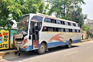 Electric shock on bus in Nalanda