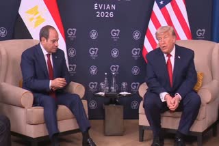 US President President Trump And Egypt President