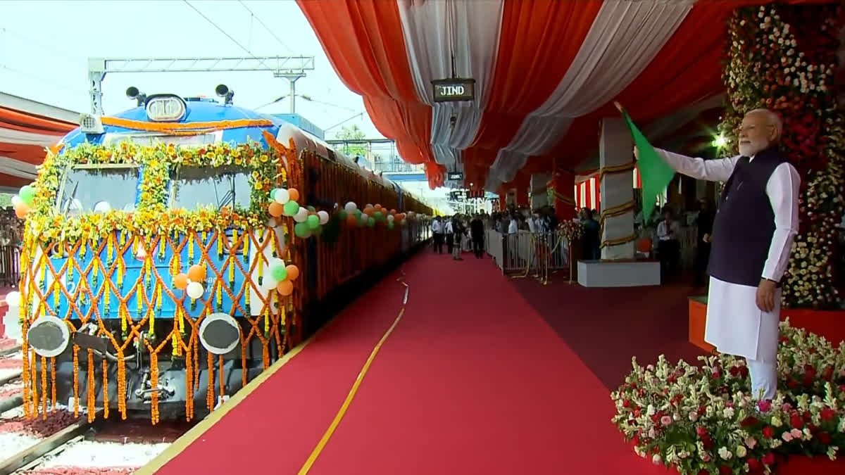 PM Modi Flags Off World's Longest Hydrogen Train In Haryana's Jind Dream Comes True: PM Modi Launches India's First Hydrogen Train Today