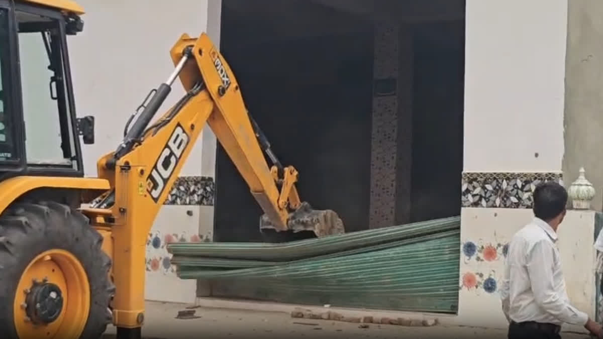 Illegal Imambara And Shrine Demolished On Government Land In Uttar Pradesh's Sambhal Illegal Imambara And Shrine Demolished On Government Land