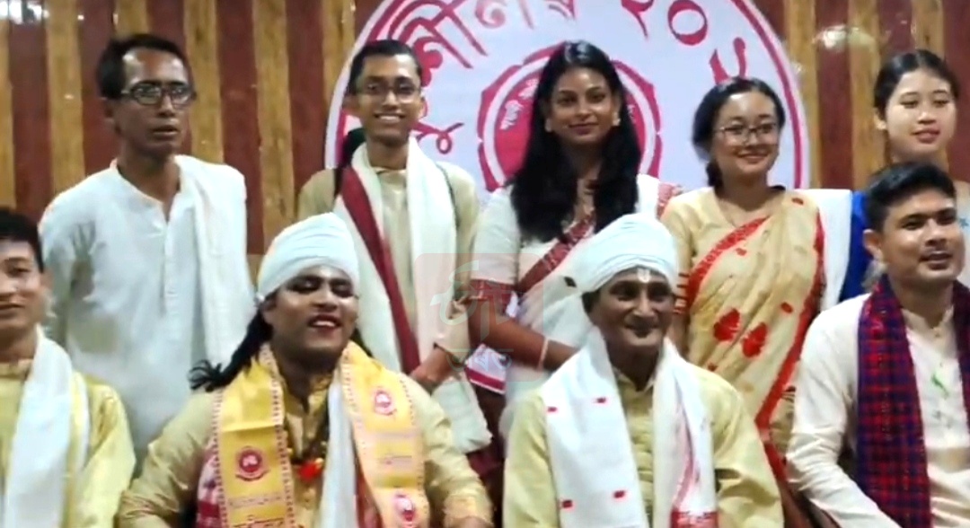 The Kushilav Award 2026 presented to prominent Satriya practitioner Prem Ojha Barbayan in morigaon