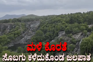 Waterfalls have lost their beauty due to lack of rain