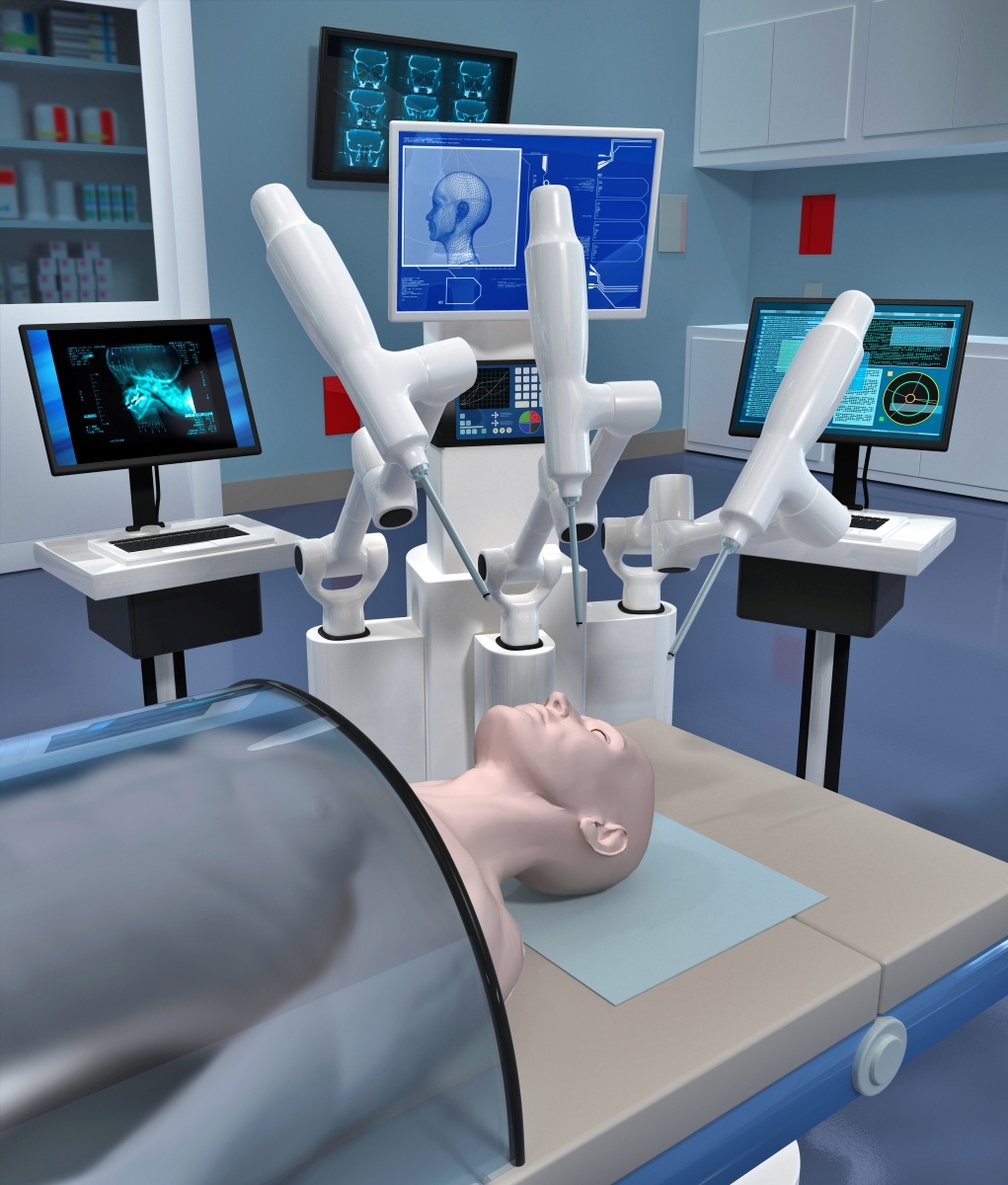 Automated surgeon operating on a robot